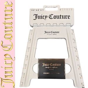 Juicy Couture Home Signature Logo Folding Step Stool